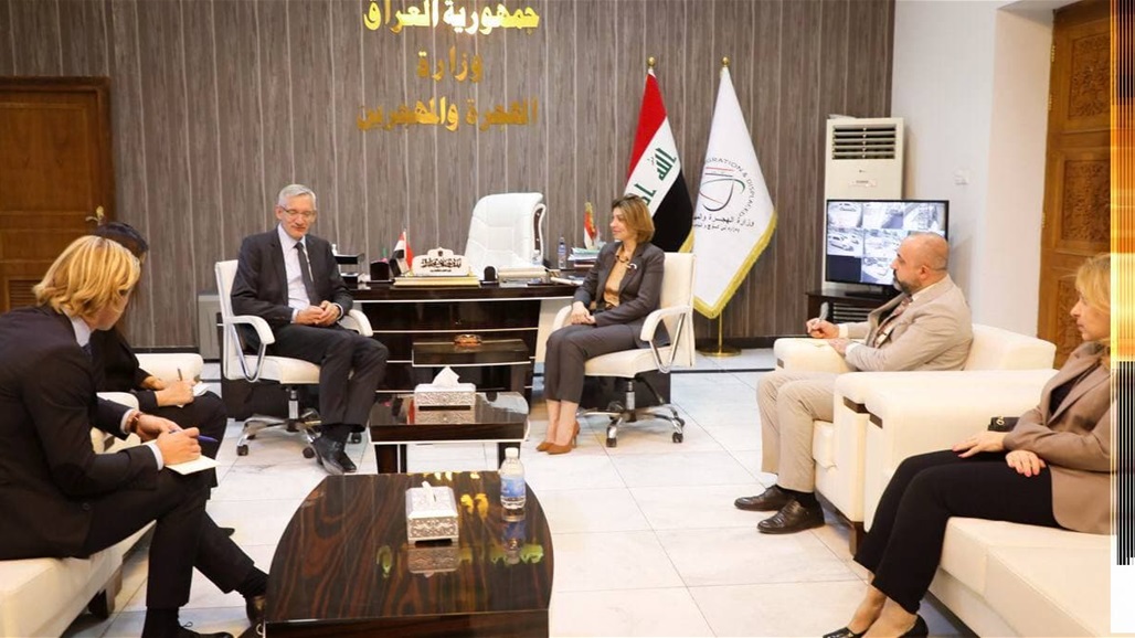 وزيرة الهجرة والسفير الالماني لدى العراق يبحثان القضايا المشتركة بين البلدين