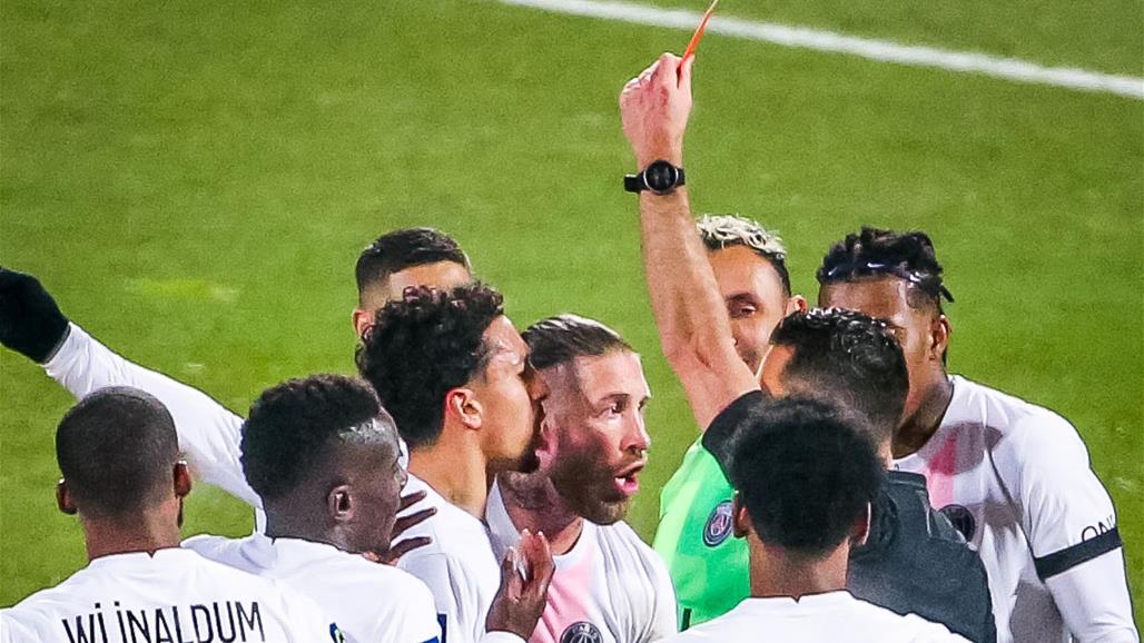 كشف مدة إيقاف راموس بعد طرده في مباراة باريس ولوريان