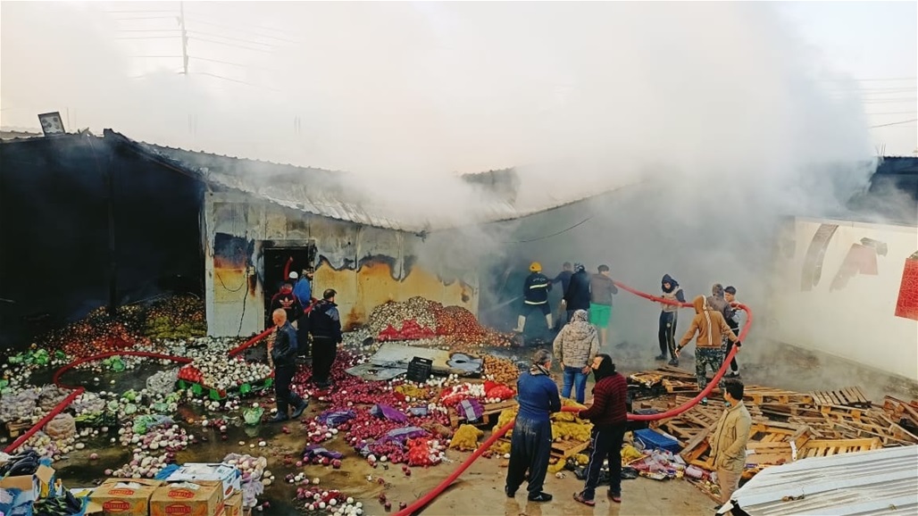 اندلاع حريق داخل علوة لبيع الخضار في ديالى – عاجل