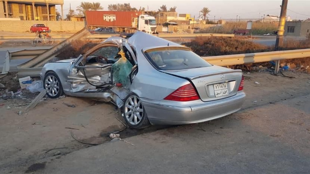 مصرع شخص واصابة اخر بحادث سير جنوب بغداد 