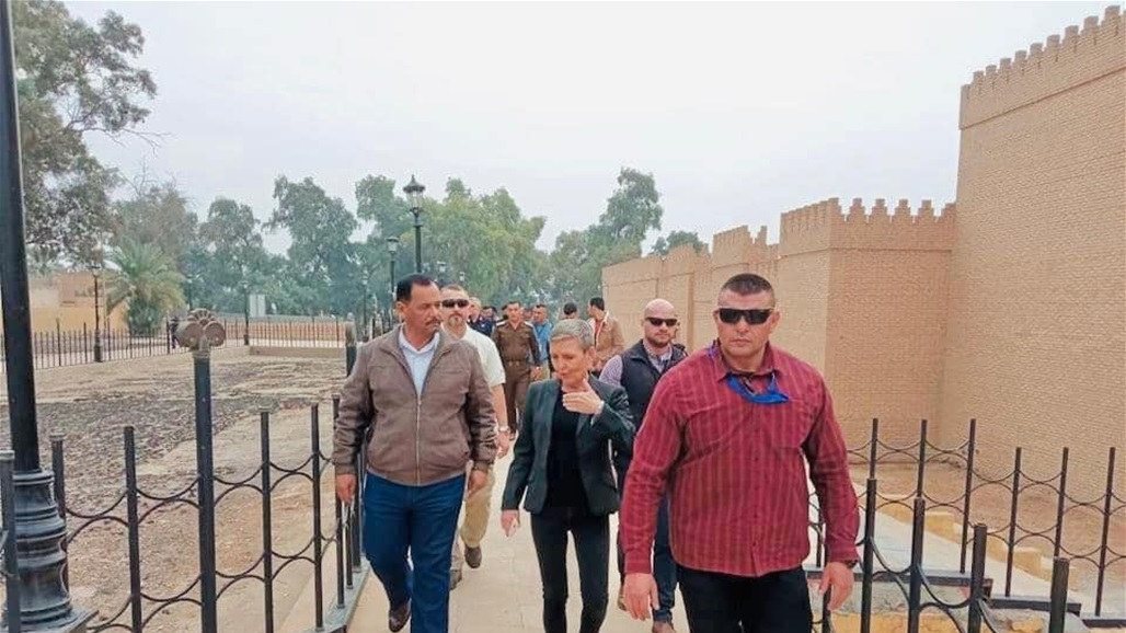 ‎بعثة الاتحاد الاوربي تزور مدينة بابل الاثرية (صور) 