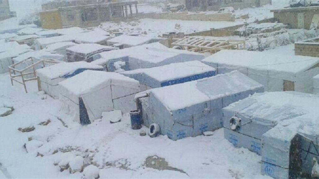 الأمم المتحدة: الثلوج تتسبب بأضرار بالغة بالمخيمات الواقعة في سوريا