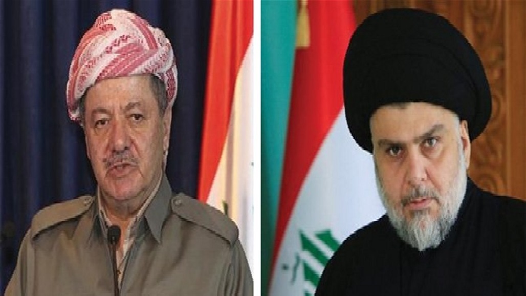 Al-Sadr and Barzani discuss coordinating the positions of the Triple Alliance