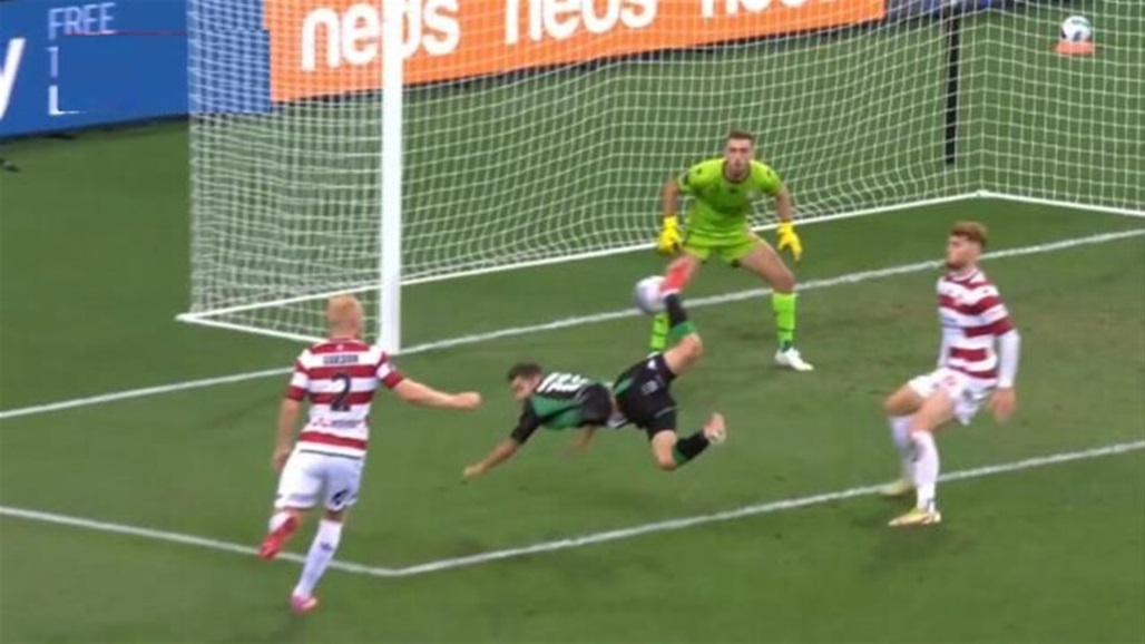 شاهد.. هدف لا يصدق على طريقة "ركلة العقرب"