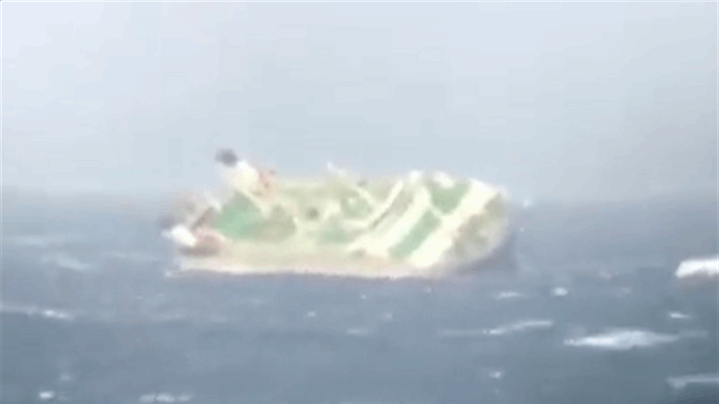 غرق سفينة شحن إماراتية قرب ميناء عسلوية الإيراني (فيديو) 