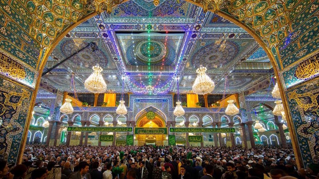 ‏ بالصور.. أحياء ليلة  زيارة النصف من شعبان في كربلاء المقدسة