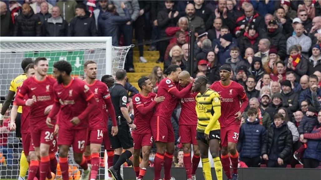 ليفربول يتجاوز واتفورد ويعادل رقماً استثنائياً لسيتي