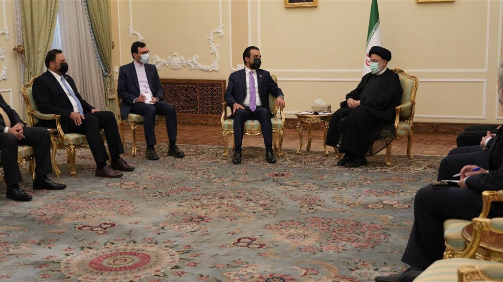 الحلبوسي والوفد المرافق له يلتقي الرئيس الإيراني إبراهيم رئيسي