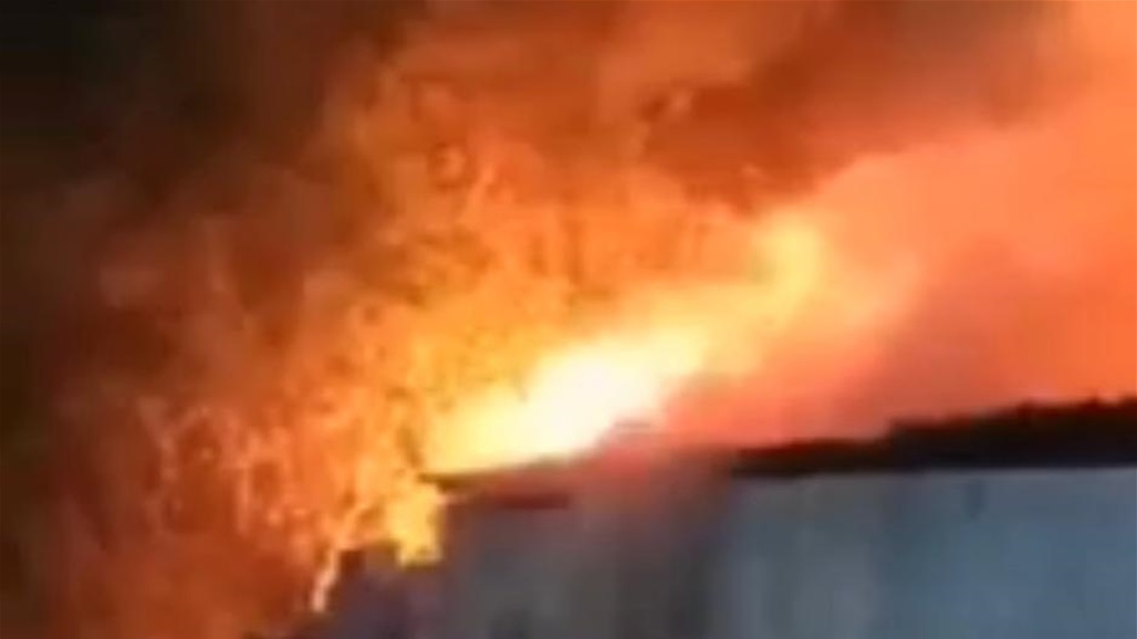 اندلاع حريق في محال تجارية شرقي بغداد