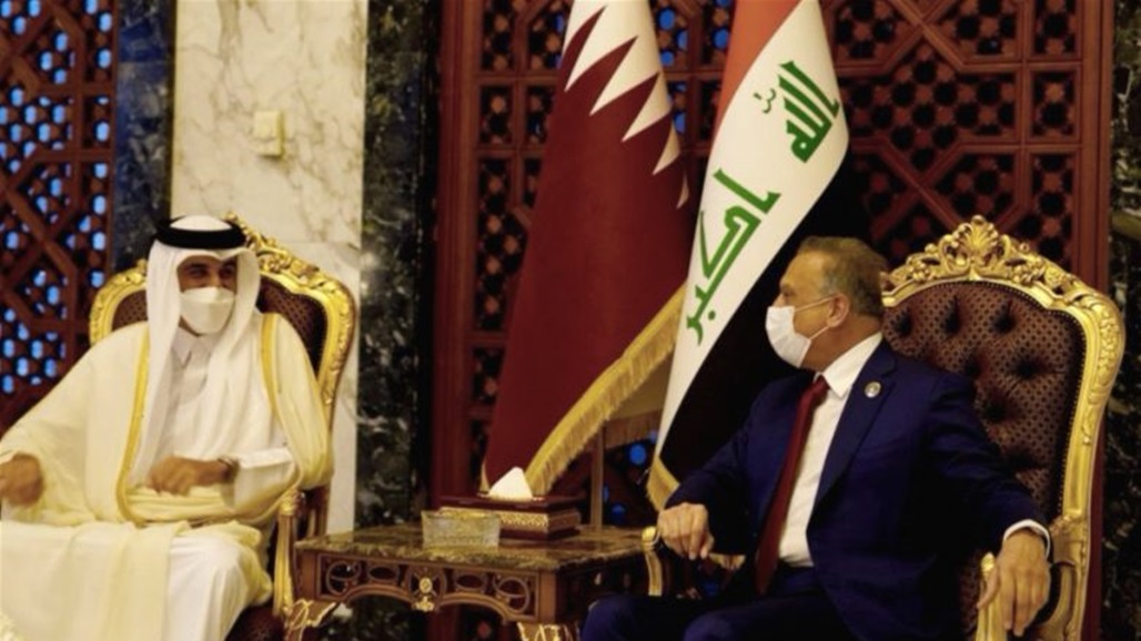 الكاظمي وأمير دولة قطر يتبادلان التهاني بمناسبة العيد