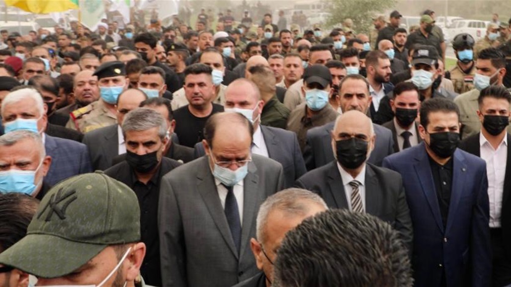 بحضور شخصيات رفيعة.. جانب من مراسم تشييع "الأنصاري" في بغداد (صور)