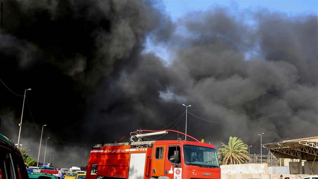 إندلاع حريق قرب مجمع تجاري وسط بغداد