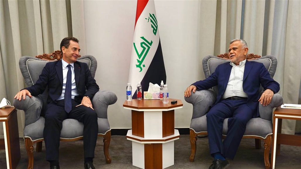 العامري والسفير الفرنسي يبحثان خطوات الاسراع في تشكيل الحكومة