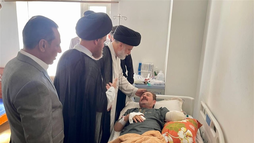 وفد الصدر يزور شيخ عشيرة بُترِت يده أثناء عودته من الصلاة الموحدة