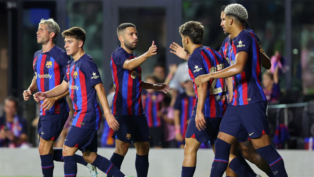 شاهد.. مهرجان أهداف برشلونة أمام إنتر ميامي