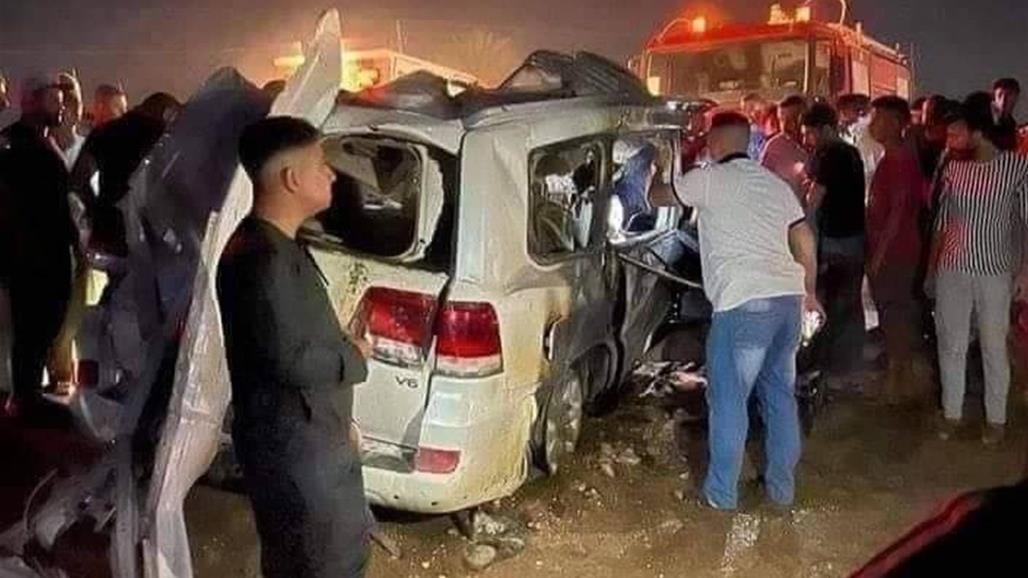 حادث سير على طريق بغداد – الحلة يزهق أرواح عدة أشخاص (صور) 