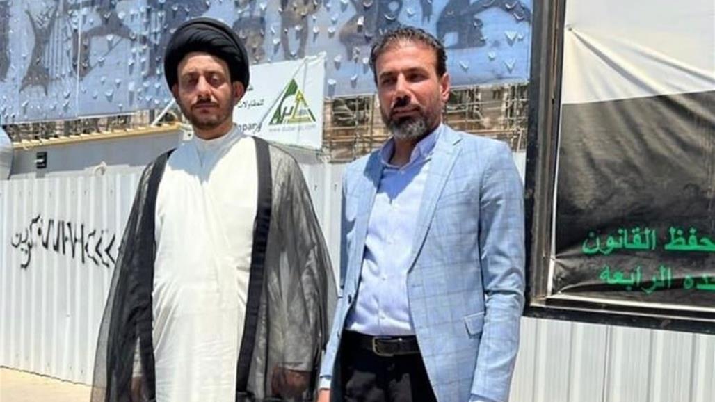ممثل الصدر ومسؤول سرايا السلام في ساحة التحرير (صور)