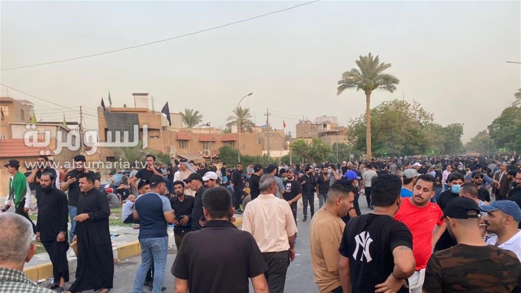 الخزعلي يدعو المتظاهرين إلى الانسحاب