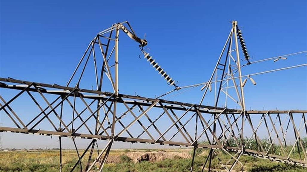 استهداف جديد لأحد خطوط نقل الطاقة في كركوك (صور)