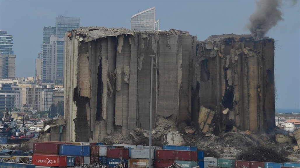 انهيارات جديدة بصوامع مرفأ بيروت (فيديو)
