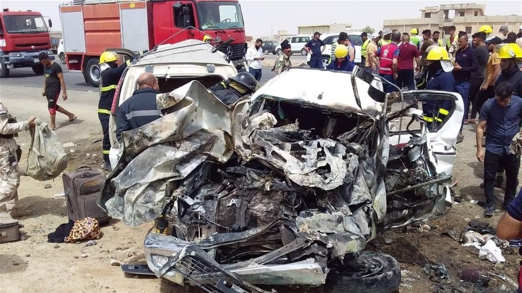 حادث "مروع" يوقع 9 ضحايا ومصابين في نينوى (صور)