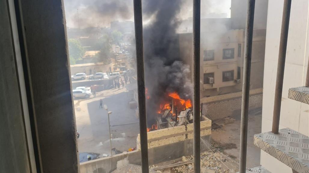 اندلاع حريق داخل مستشفى وسط بغداد (صور)