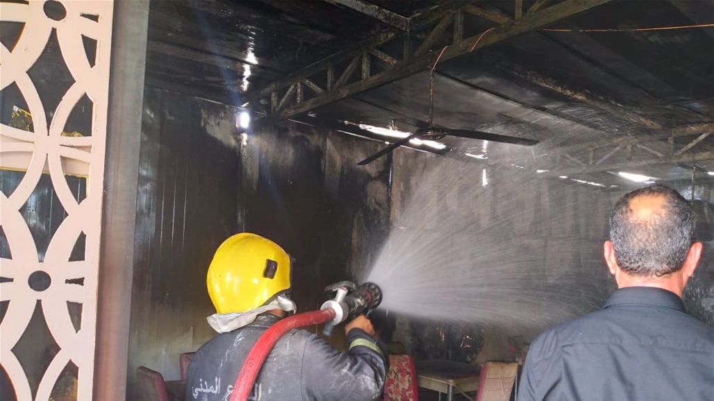 اندلاع حريق داخل جامعة الكوفة بالنجف الاشرف
