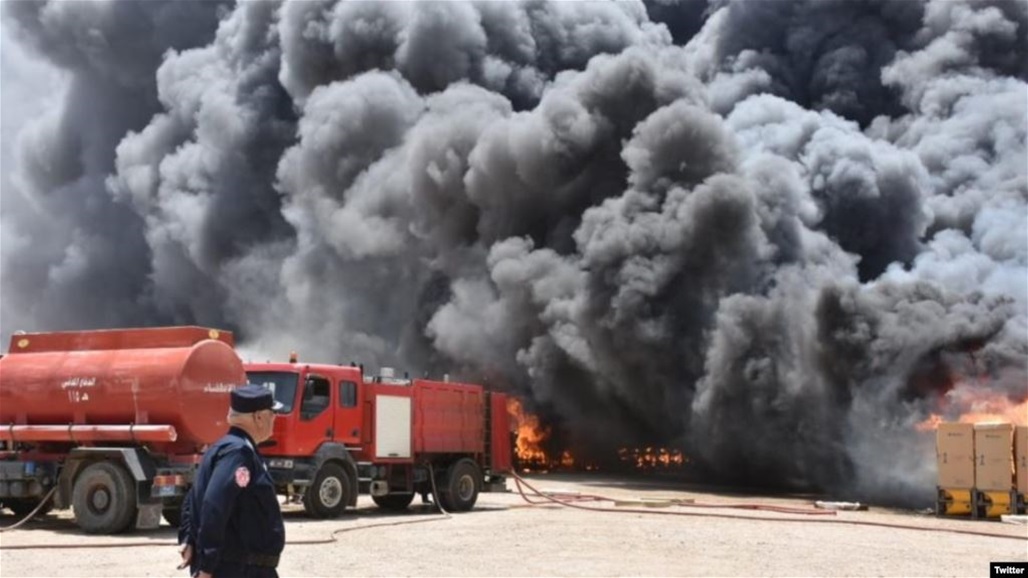 الدفاع المدني تنقذ 42 نزيلاً بحريق فندق في كربلاء 