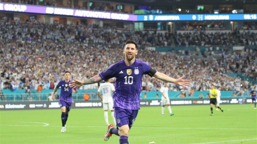 ثنائية ميسي تقود الأرجنتين لهزم الهندوراس وديًا (فيديو) 