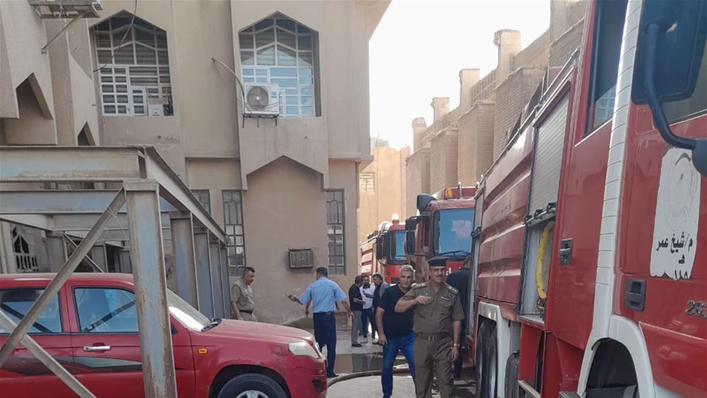 انقاذ موظفة واخماد حريق في بناية الوقف الشيعي ببغداد