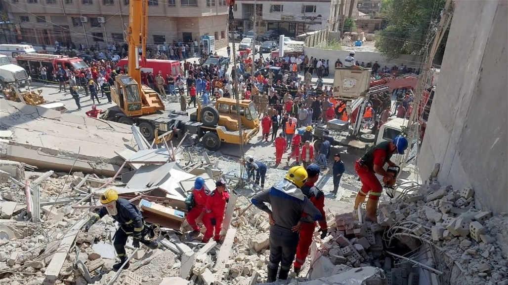 أول تعليق سياسي على حادثة انهيار المبنى وسط بغداد – عاجل 