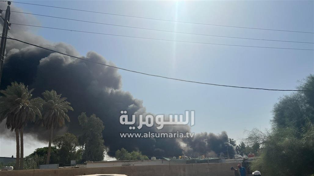 حريق يلتهم عدد من الكرفانات للسكن غربي بغداد – عاجل 