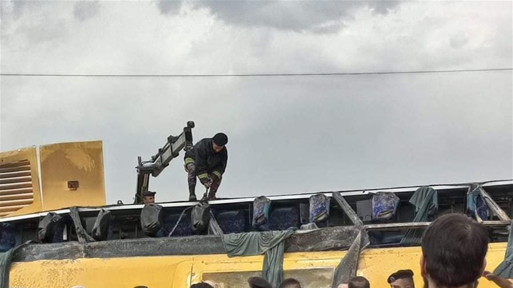 مصرع واصابة العشرات نتيجة انقلاب حافلة طلاب في الاردن