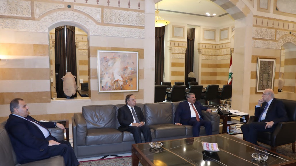 ميقاتي يناقش مع السنافي امكانية اعادة اعمار لبنان والدول العربية