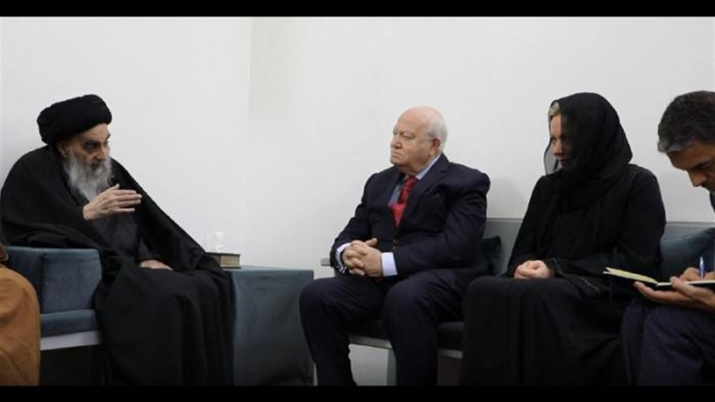 بعد استقباله بلاسخارت.. السيد السيستاني: ضرورة معالجة الظواهر المرفوضة (صورة) 