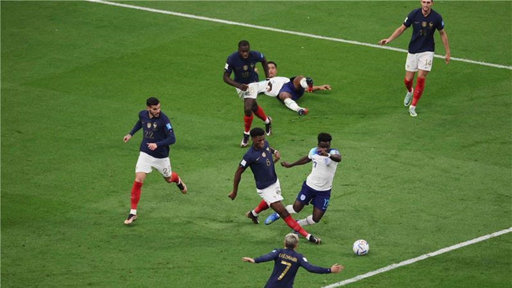 فرنسا تهزم انجلترا وتلتقي المغرب بنصف نهائي المونديال