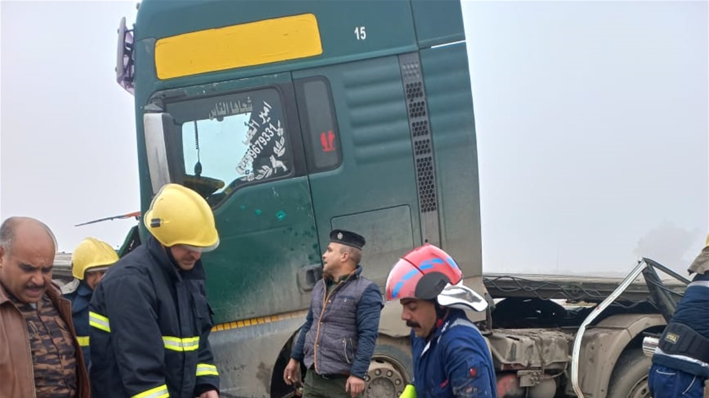 انتشال جثة أم وطفلها من حادث مروري &quot;مأساوي&quot; في ديالى (صور)