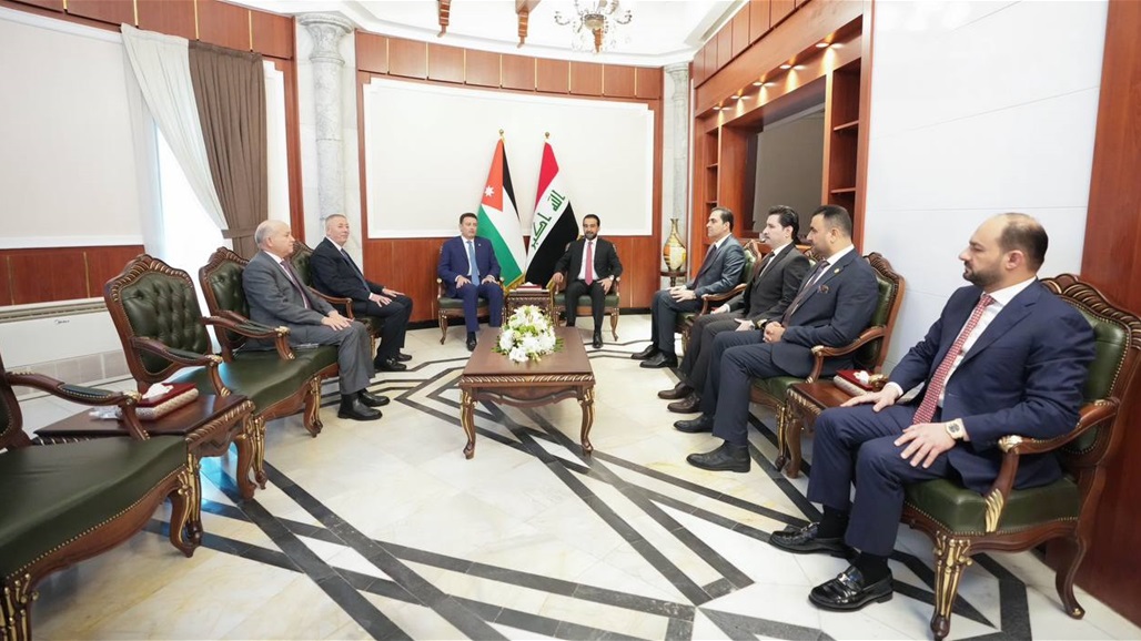الحلبوسي يستقبل نظيره الأردني في مبنى البرلمان