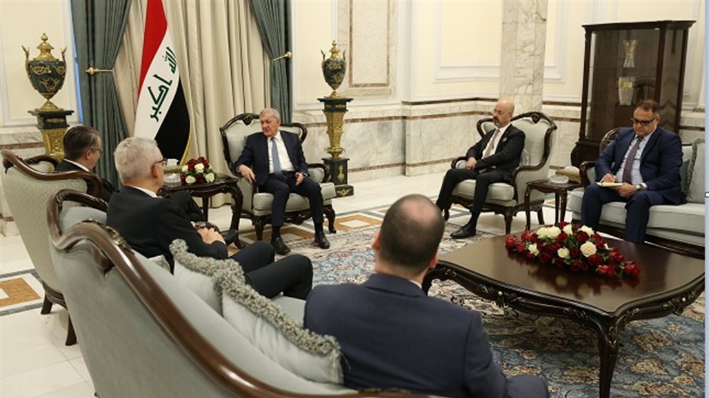 رئيس الجمهورية يؤكد على ان يكون العراق حلقة الوصل بين الخليج وأوروبا 