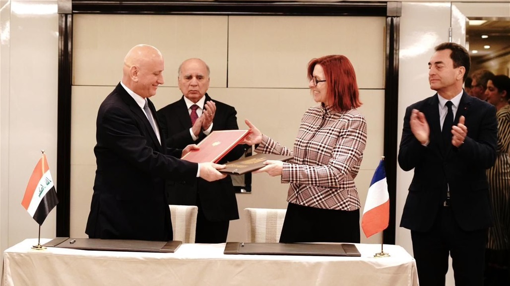 العراق وفرنسا يوقعان مذكرات تفاهم في مجالات الأبحاث الطبية والآثار والتطوير الدبلوماسي