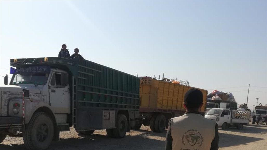 الهجرة تعلن عودة عشرات النازحين من نينوى إلى مناطقهم