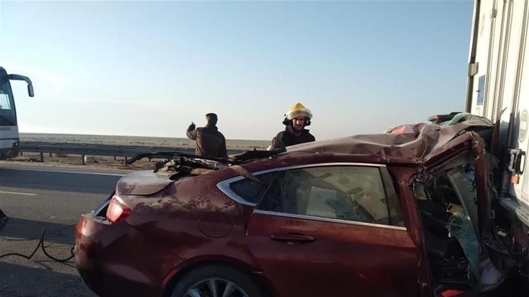 حادث سير مروع يودي بحياة شخصين في البصرة (صور)