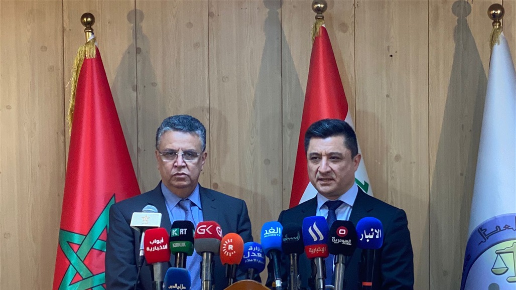 وزيرا العدل العراقي والمغربي يوقعان بروتوكول تفاهم بين البلدين
