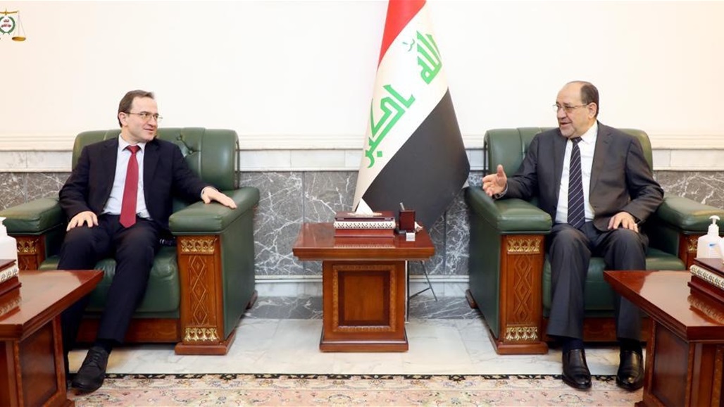 المالكي للسفير الروسي: للعراق إرادة لاستكمال عملية البناء والاعمار 