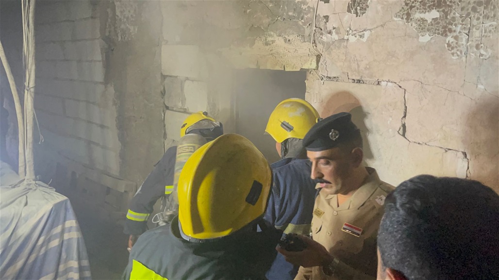 إخماد حريق في مخزن وسط كربلاء