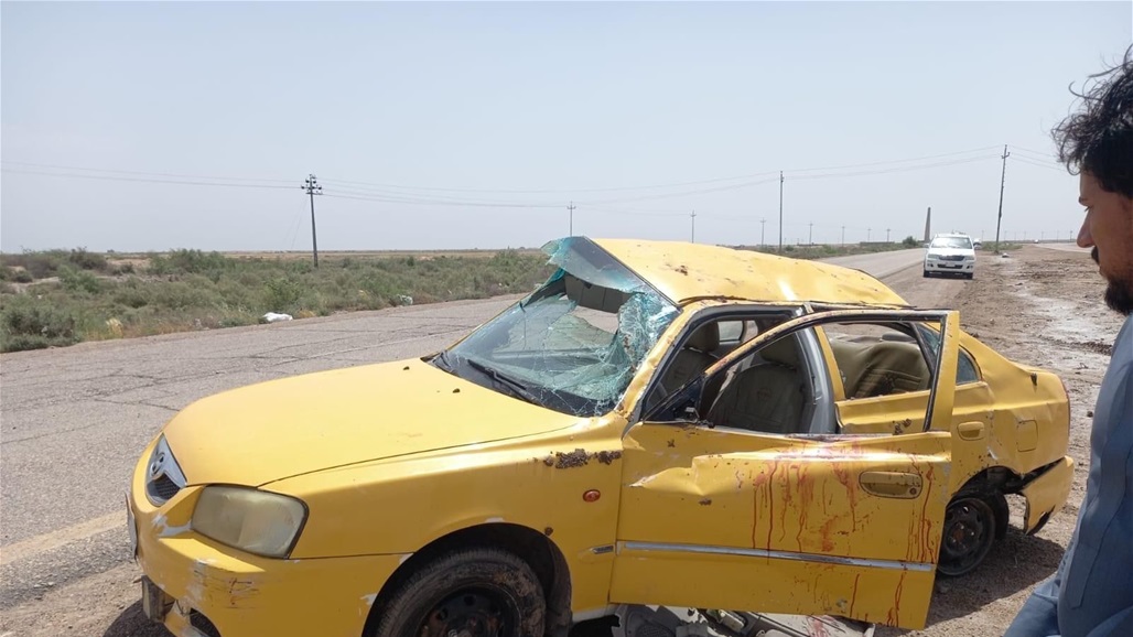 مصرع واصابة 5 اشخاص بحادث سير على طريق عمارة – بصرة