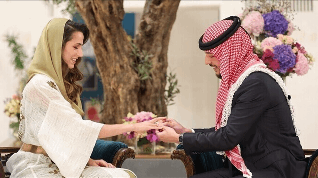 ولي عهد الأردن يتحدث عن لقائه الأول بخطيبته رجوة