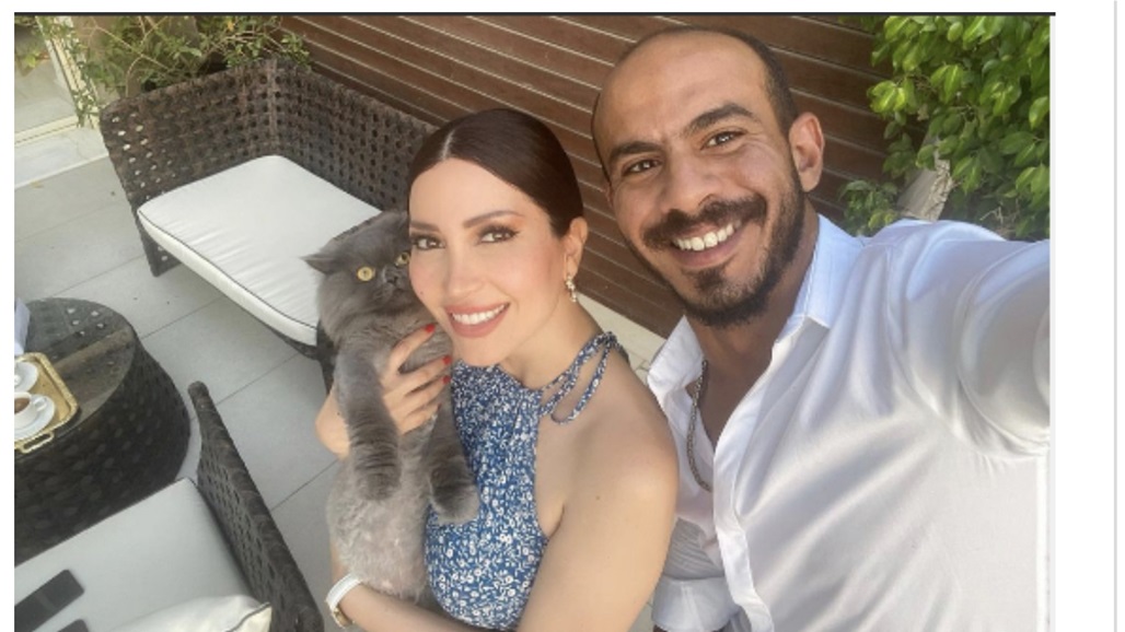 بعد إعلان عودتهما.. زوج نسرين طافش يتغزل بها في أول ظهور لهما (صور)
