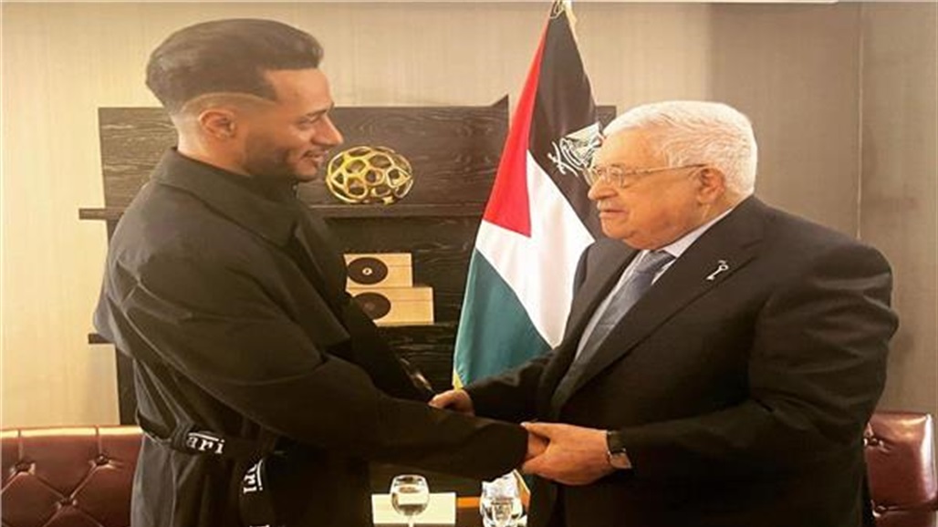 محمد رمضان يلتقي بالرئيس الفلسطيني في نيويورك
