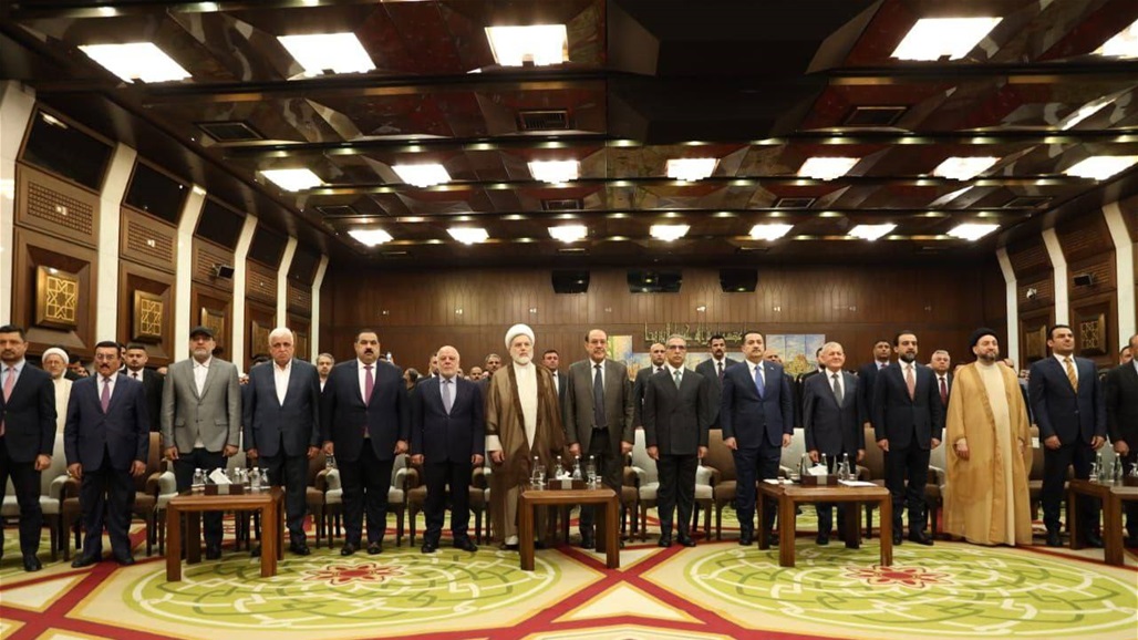 احتفالية &quot;الإطار التنسيقي&quot; بمناسبة عيد الغدير.. هذا ما تحدث به رشيد والسوداني وزيدان